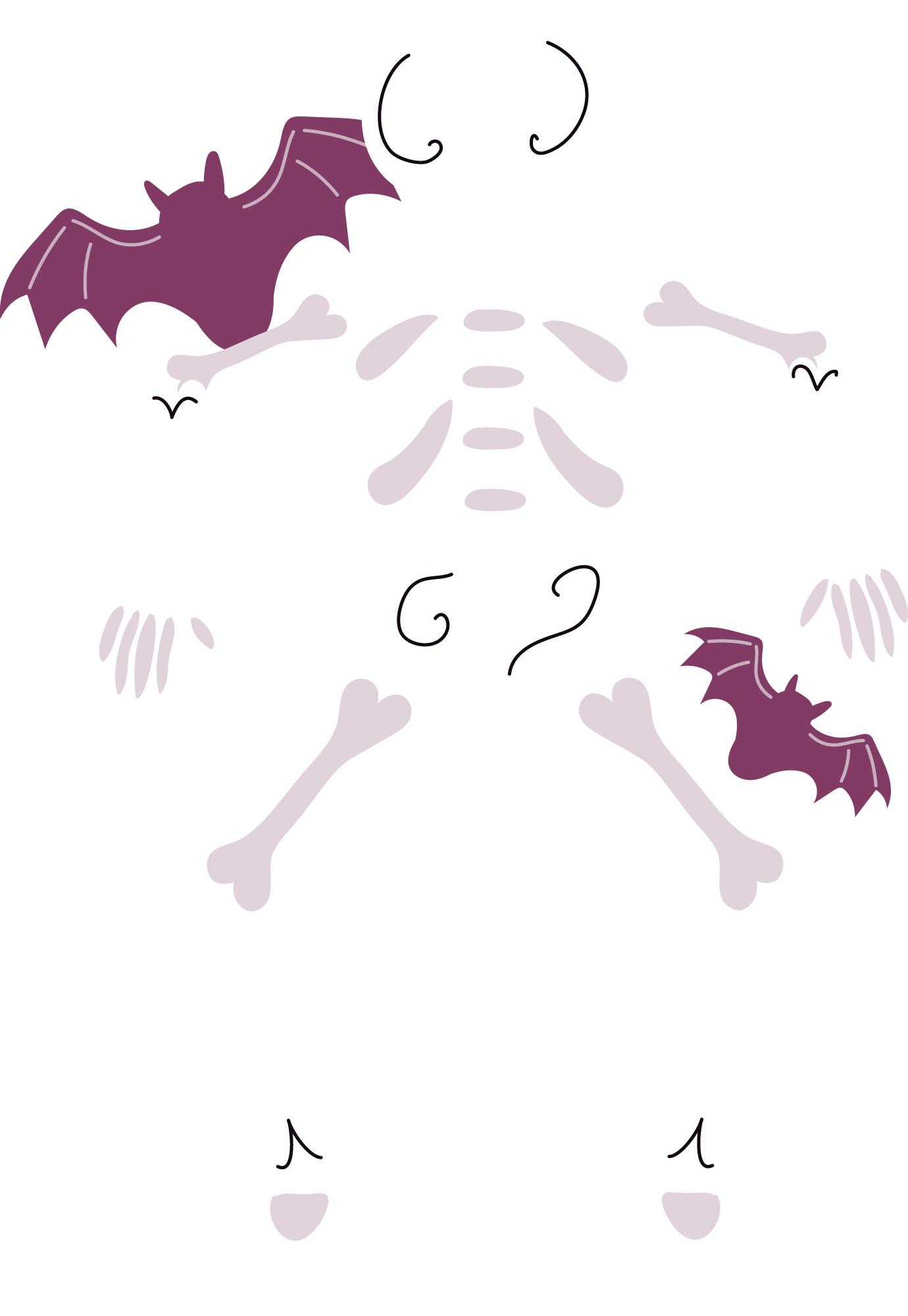 Preview for Skeleton-bat-wings-illustration-skelaton-sticker-edc33
