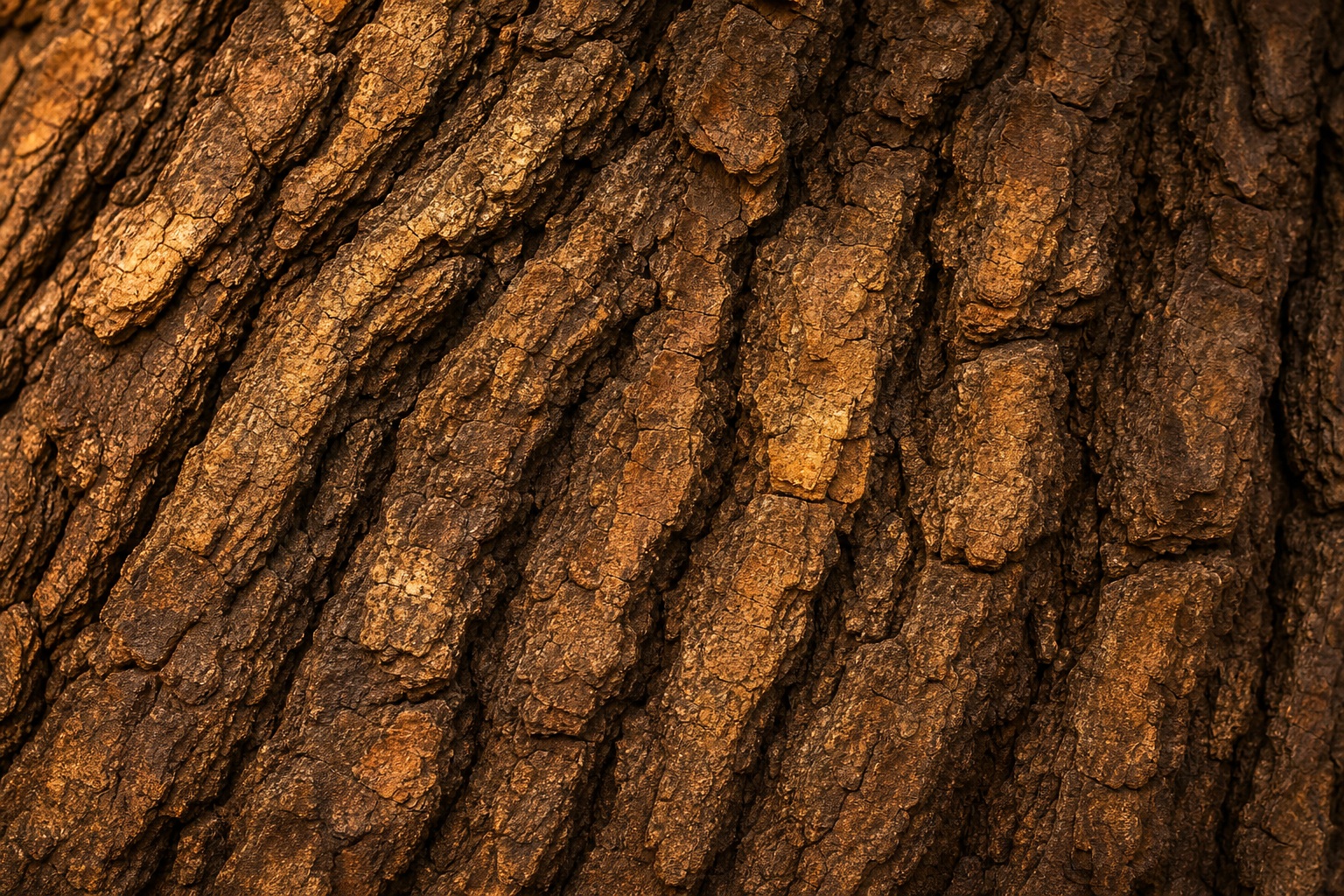 Preview for Warm Aged Oak Bark Texture Background