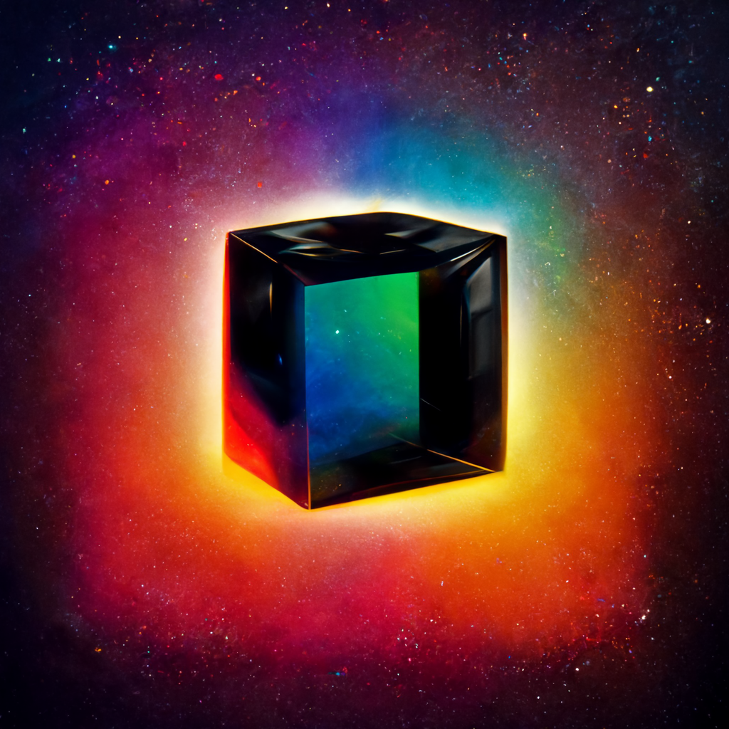 Preview for Glowing-cube-in-cosmos-ai-images-background-fbee5