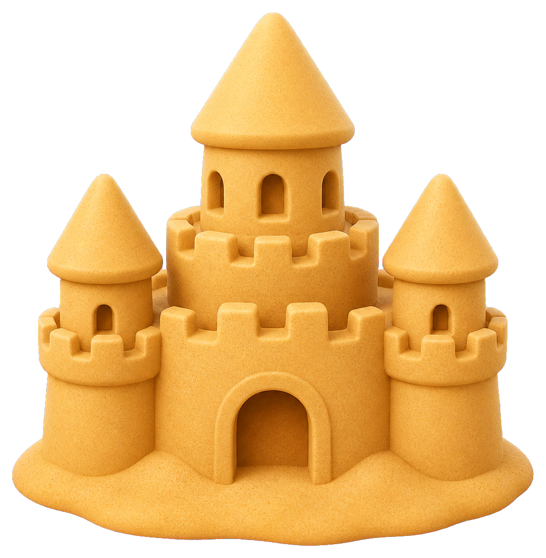 Preview for Sandcastle Sticker For Beach Designs