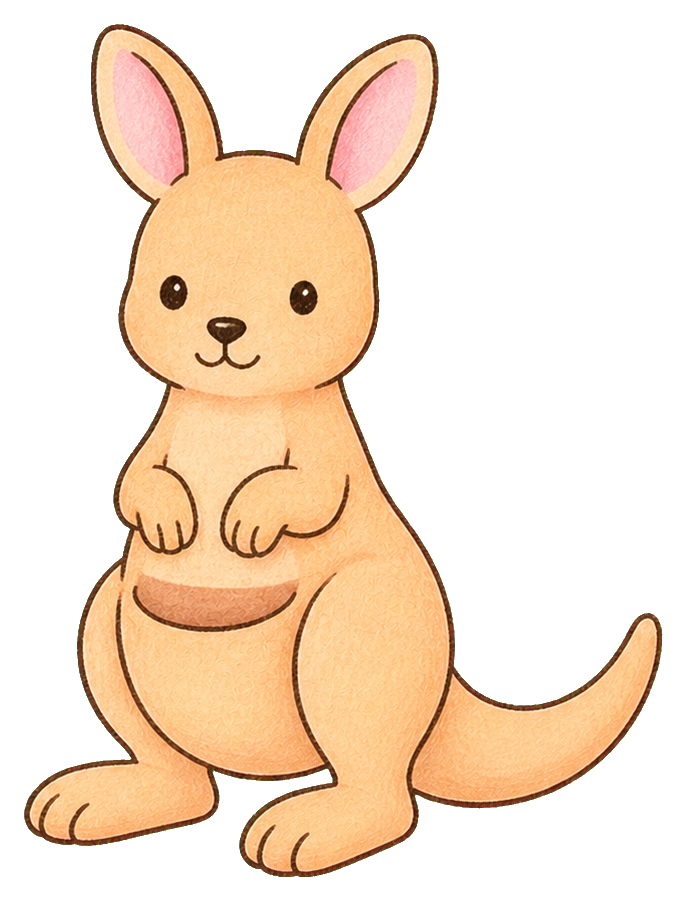 Preview for Cute Kangaroo Sticker