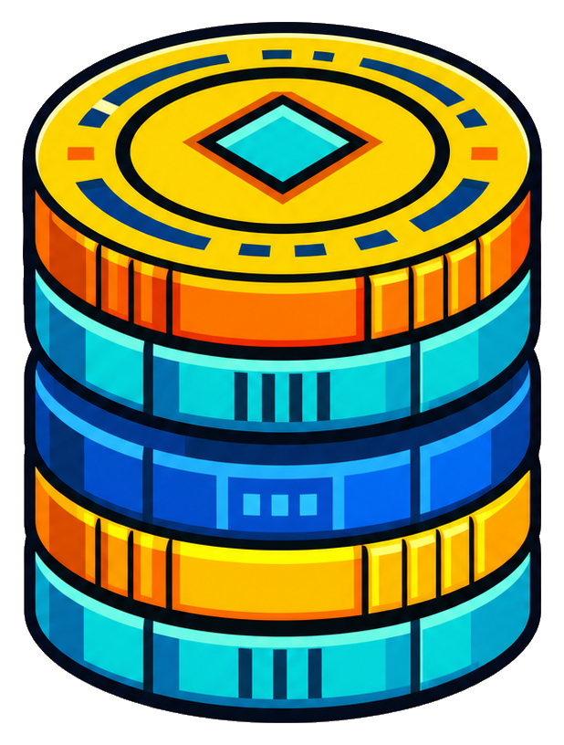 Preview for Arcade Coin Stack Sticker