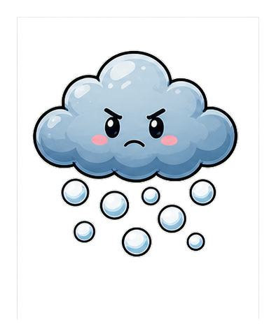 Preview for Hail Cloud Weather Sticker