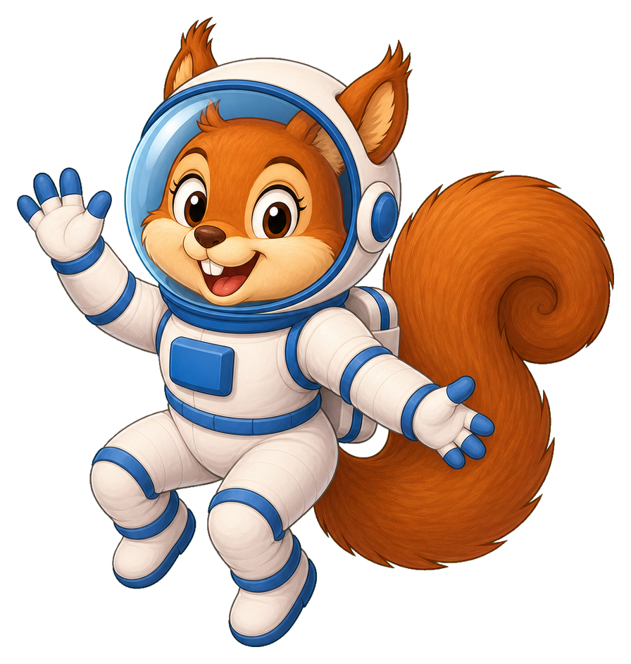 Preview for Cute Squirrel Astronaut Sticker