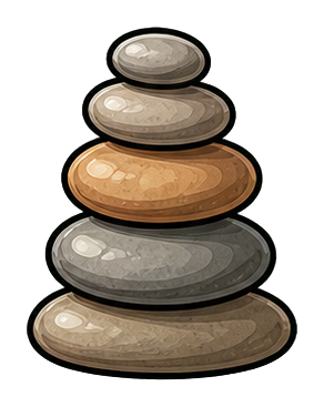 Preview for Beach Pebble Stack Sticker