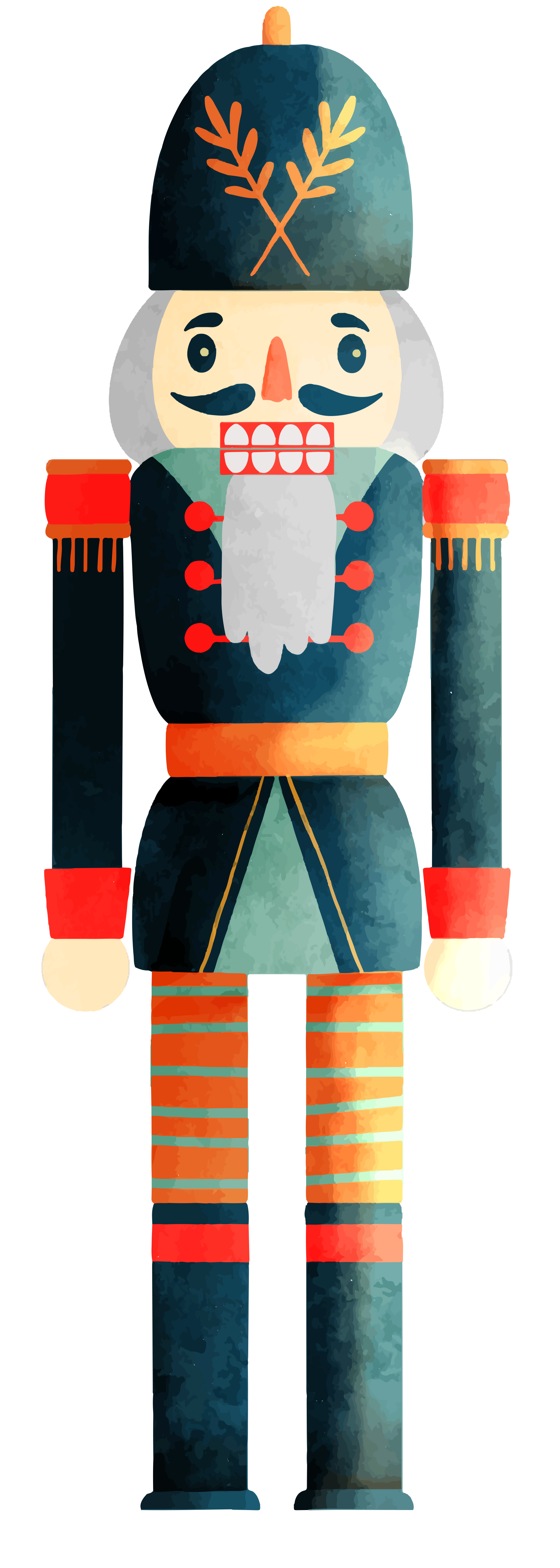 Preview for Vintage-nutcracker-soldier-watercolor-christmas-sticker-b5899