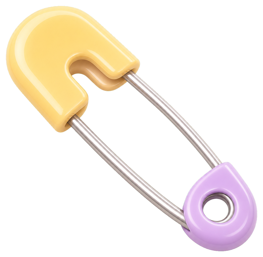 Preview for Diaper Pin Sticker For Baby Designs