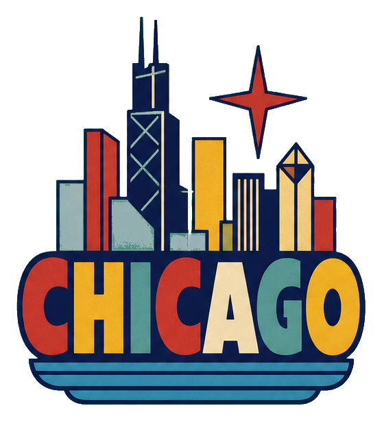 Preview for Chicago Retro Word Art Sticker