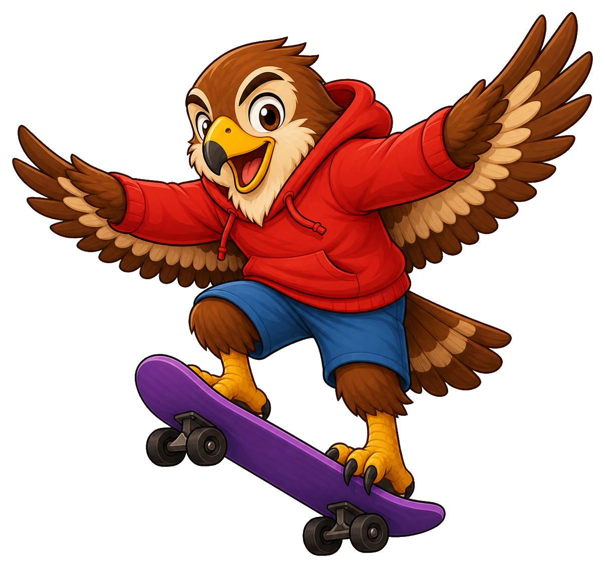 Preview for Skateboard Hawk Sticker