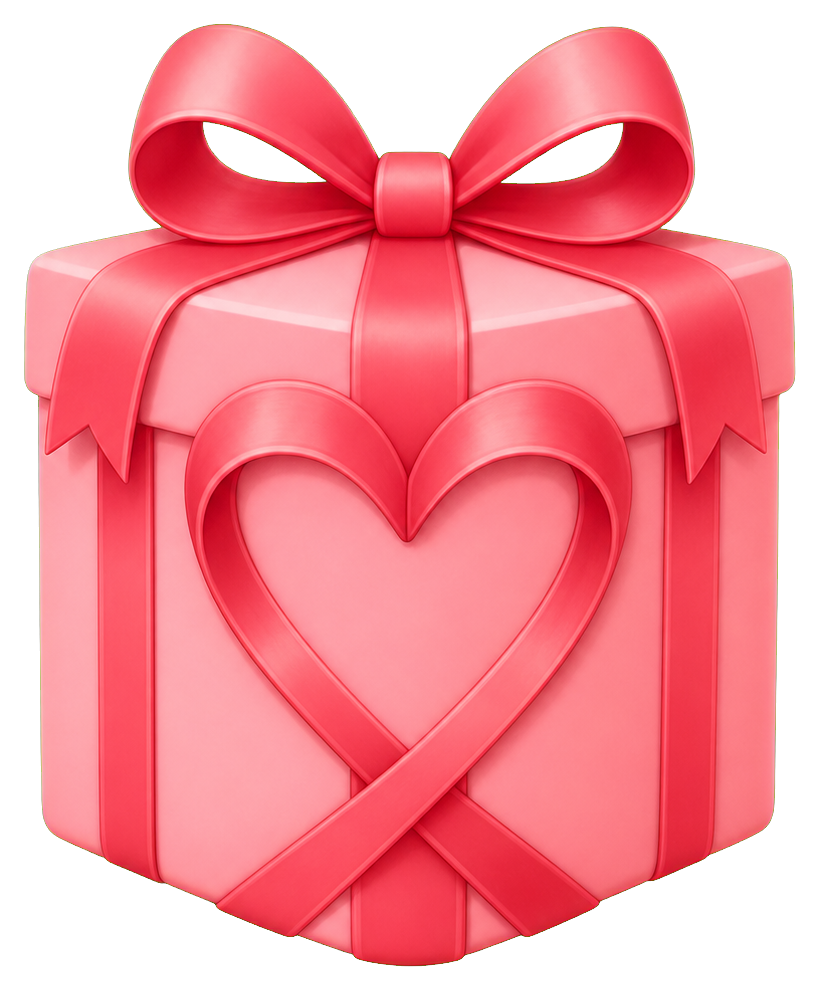 Preview for Heart Gift Box Sticker
