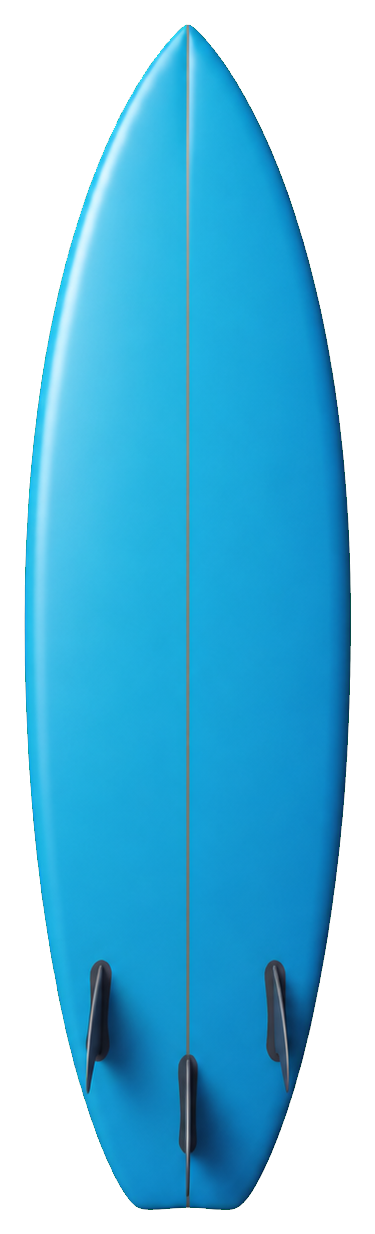 Preview for Blue Surfboard Blank Sticker Graphic