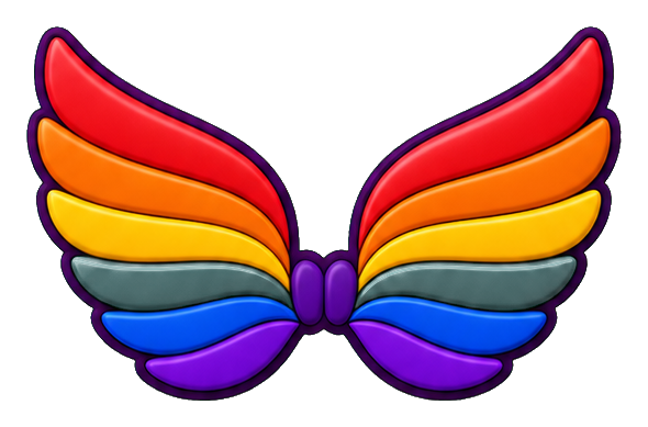 Preview for Rainbow Wing Emblem Sticker