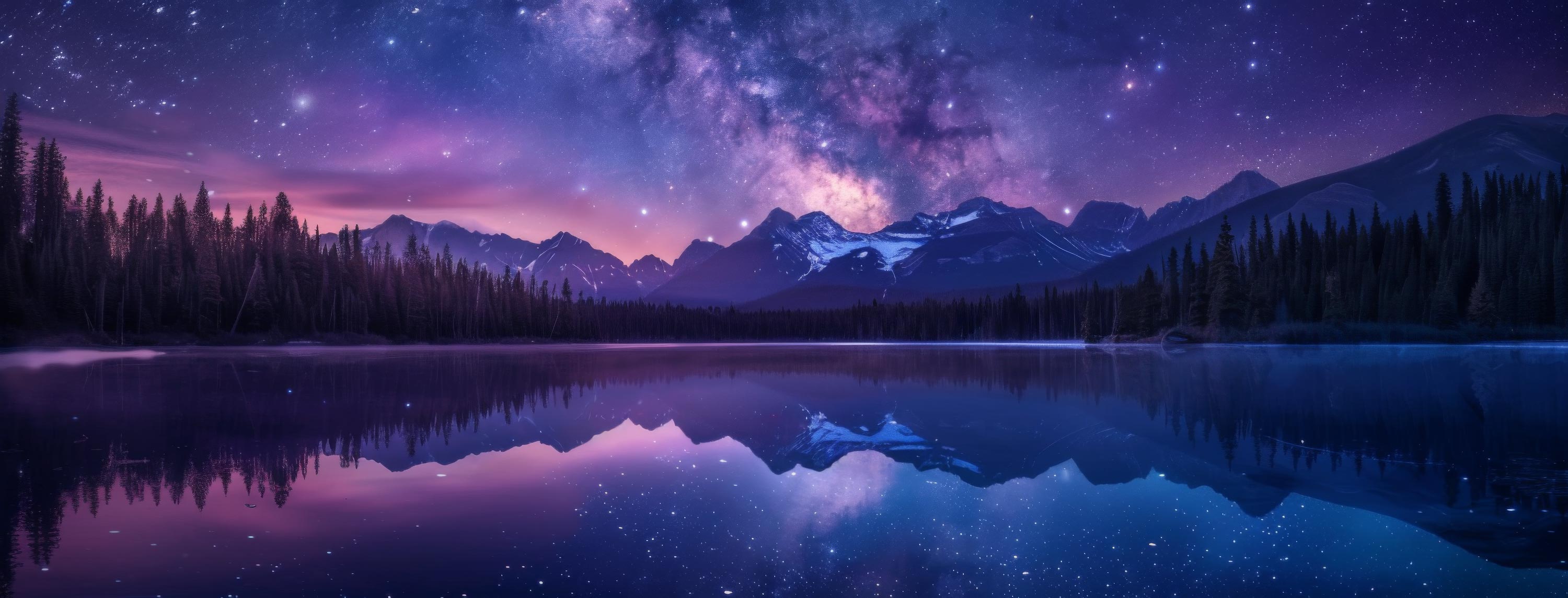 Preview for Night-sky-lake-reflection-astrophotography-cover-background-8abbb