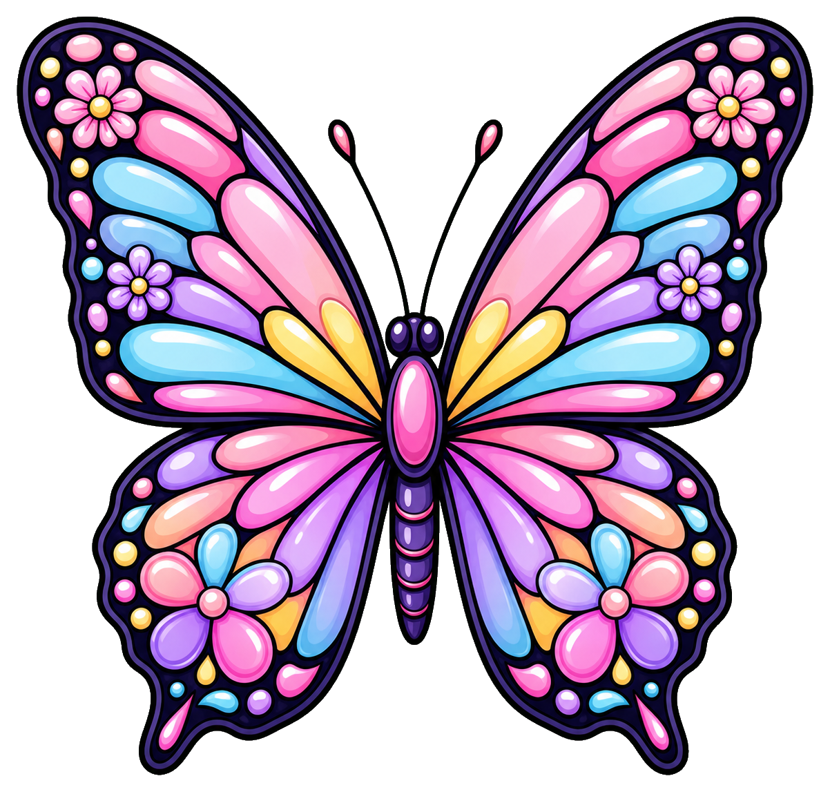 Preview for Pastel Candy Butterfly Sticker