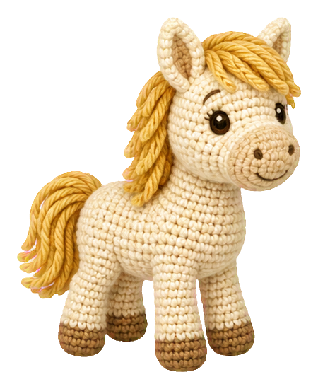 Preview for Crochet Farm Friends White Pony