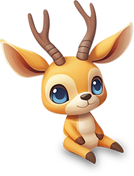 Preview for Cartoon-deer-illustration-animal-sticker-38b34