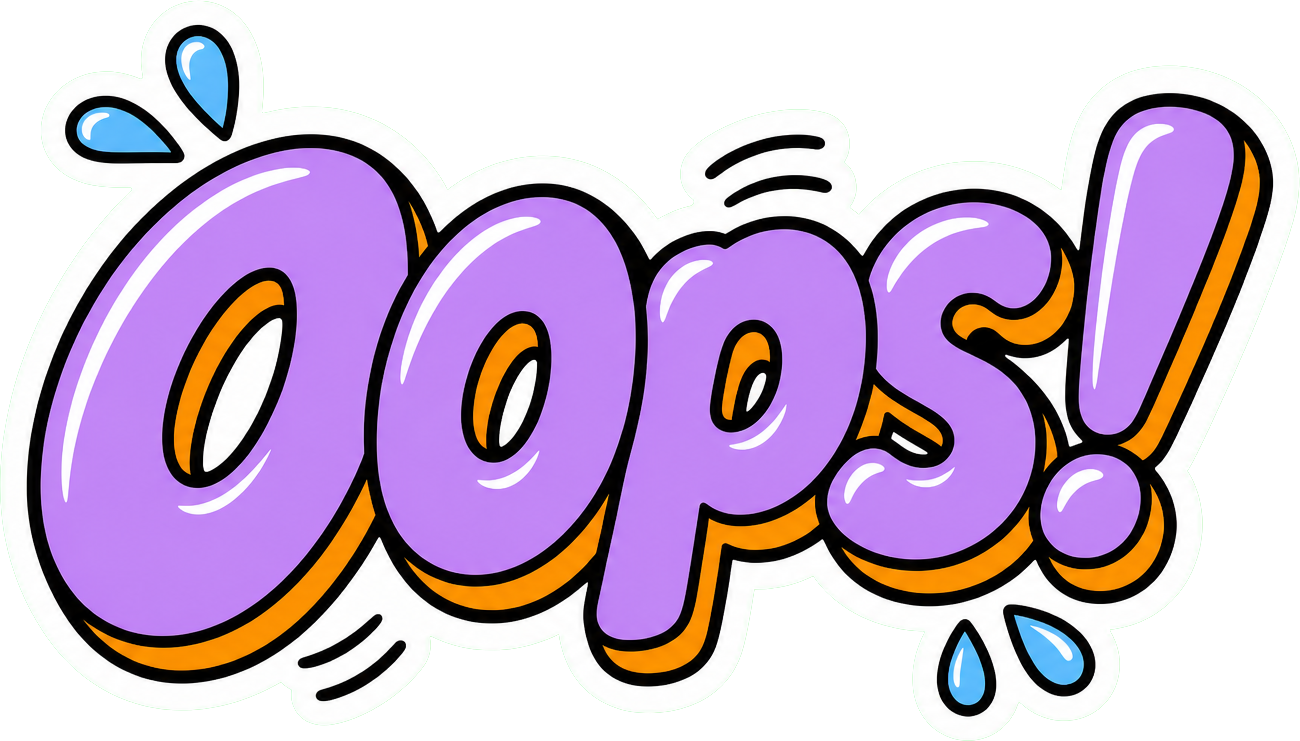 Preview for Oops! Text Quote Sticker