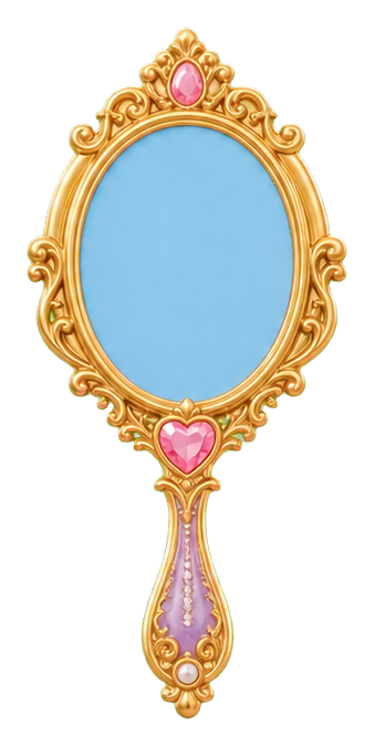 Preview for Magic Mirror Sticker For Princess Birthday Designs