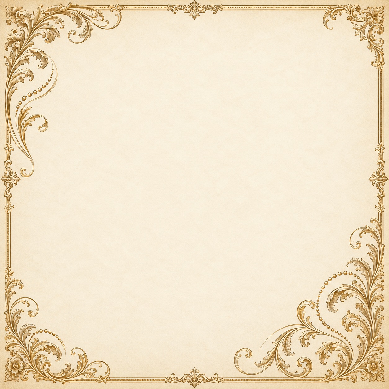 Preview for Square Ivory Venetian Filigree Background