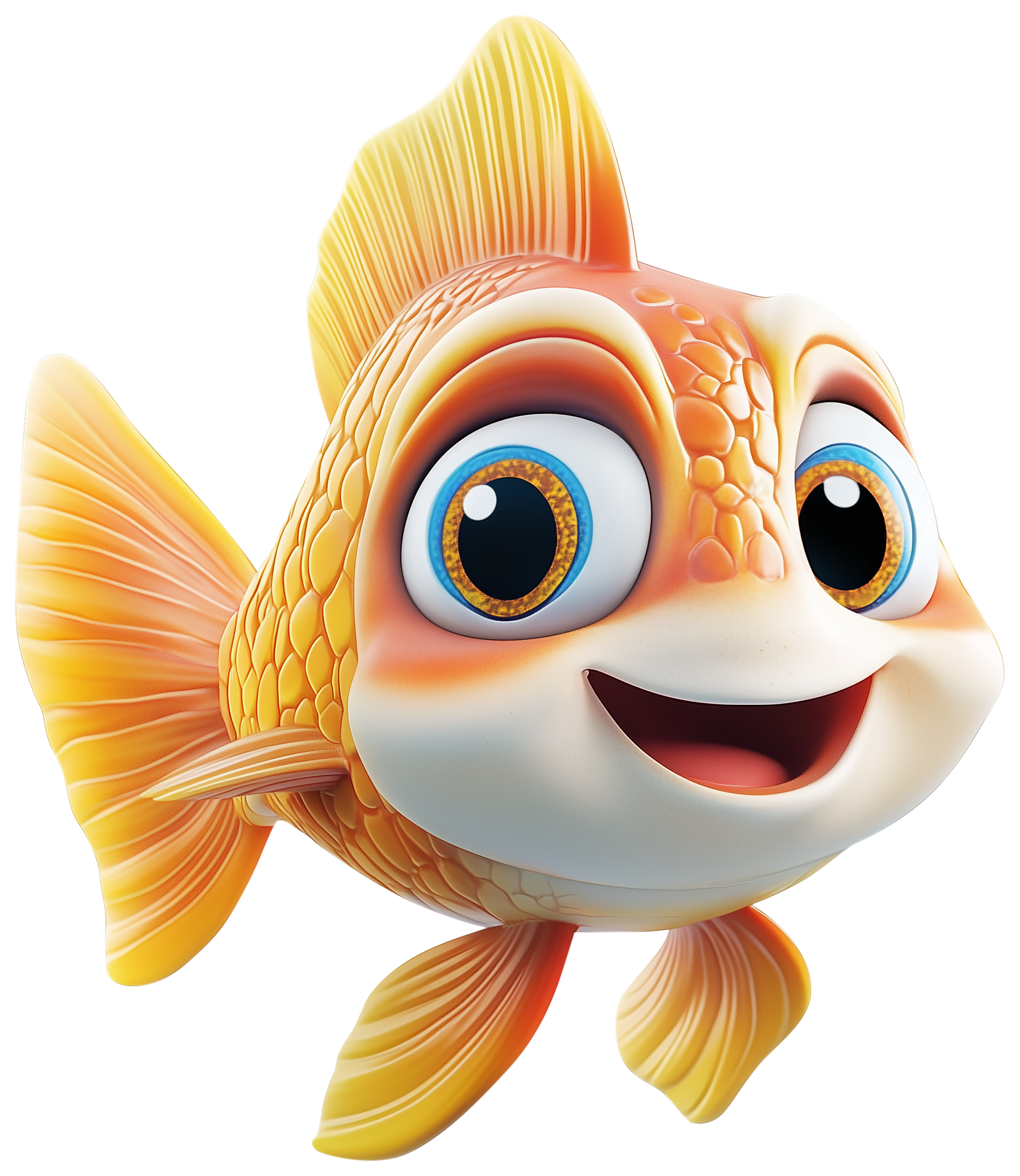 Preview for Cute Goldfish Emoji Sticker
