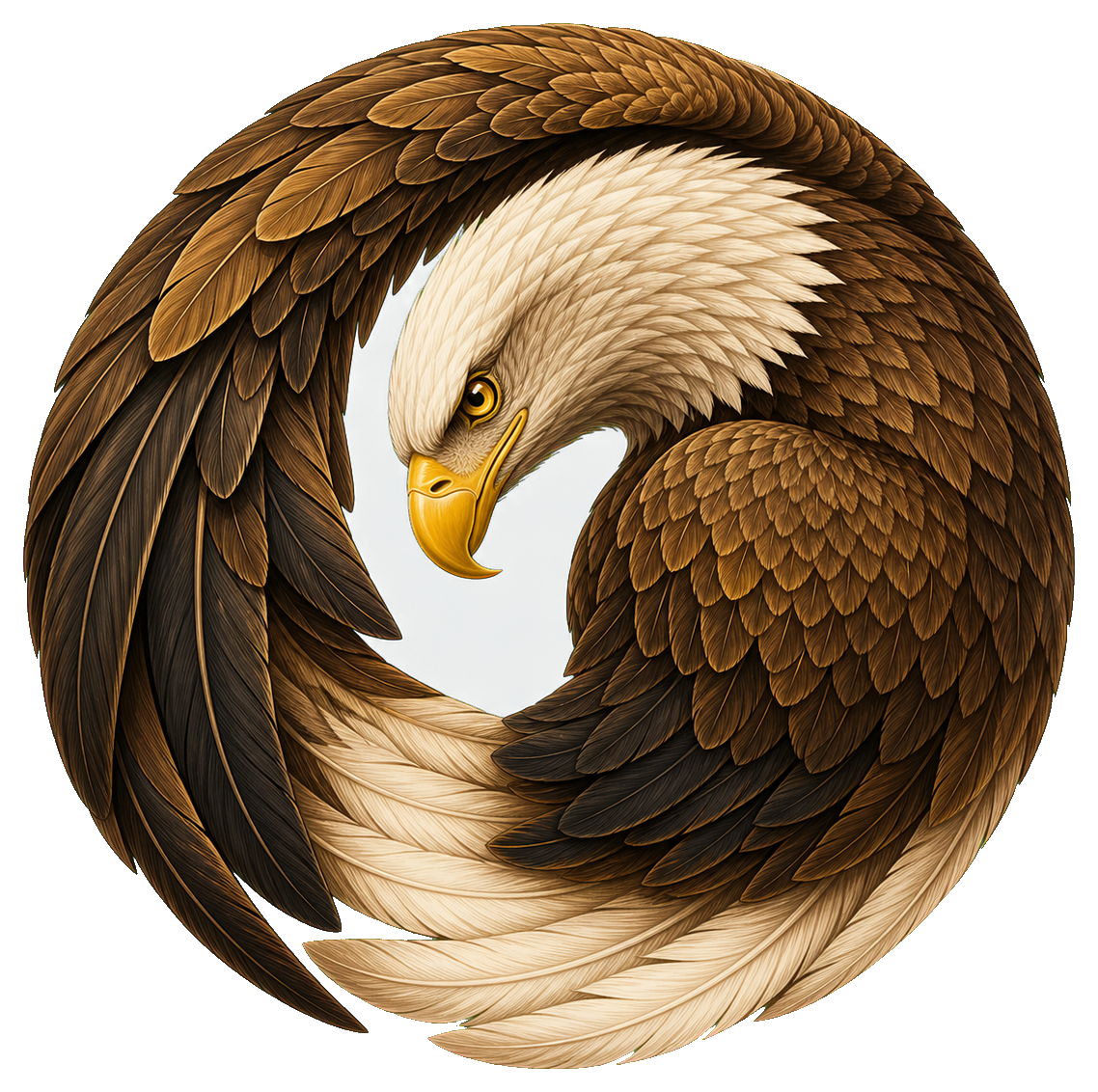Preview for Eagle Circle Pose Sticker