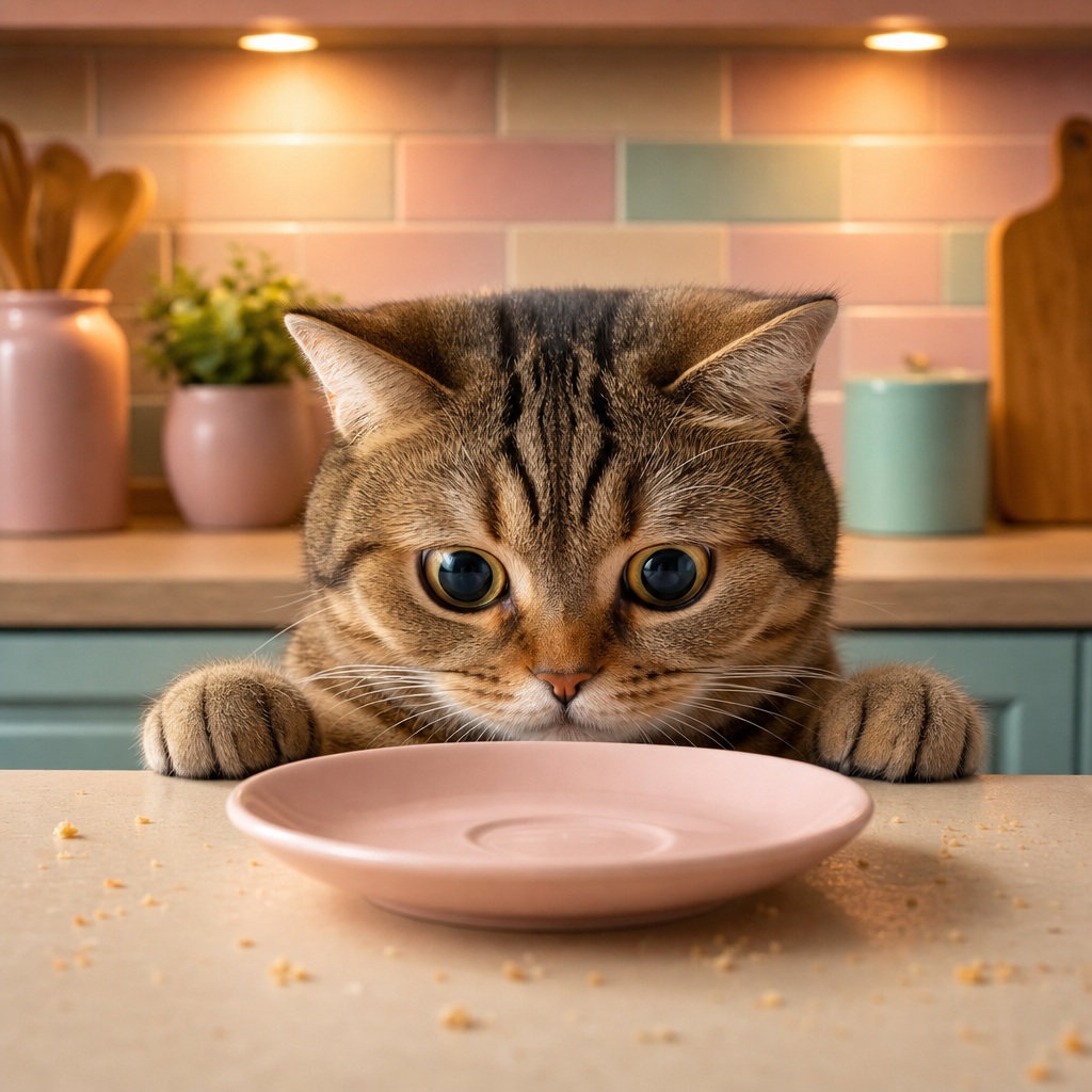 Preview for Cute Cat Kitchen Stock Background