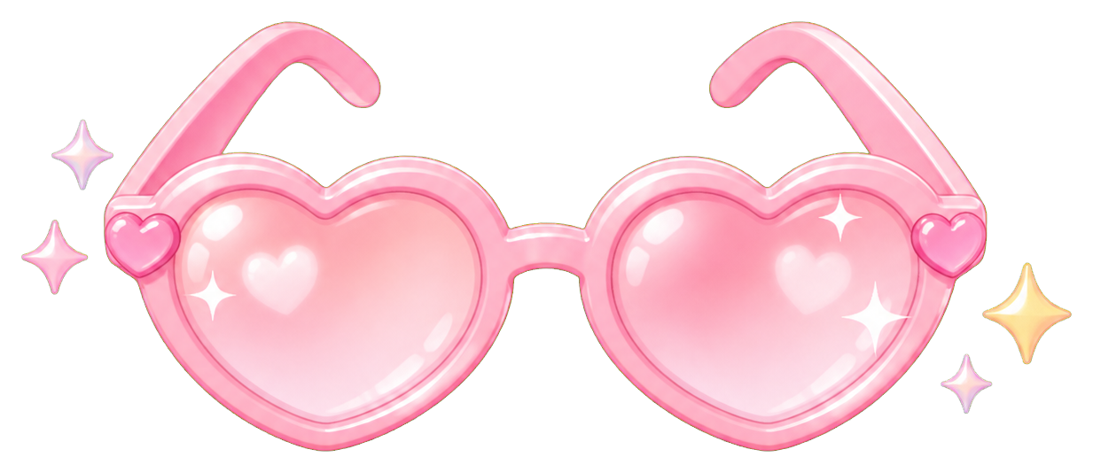 Preview for Sparkle Glasses Sticker For Fun Photo Edits