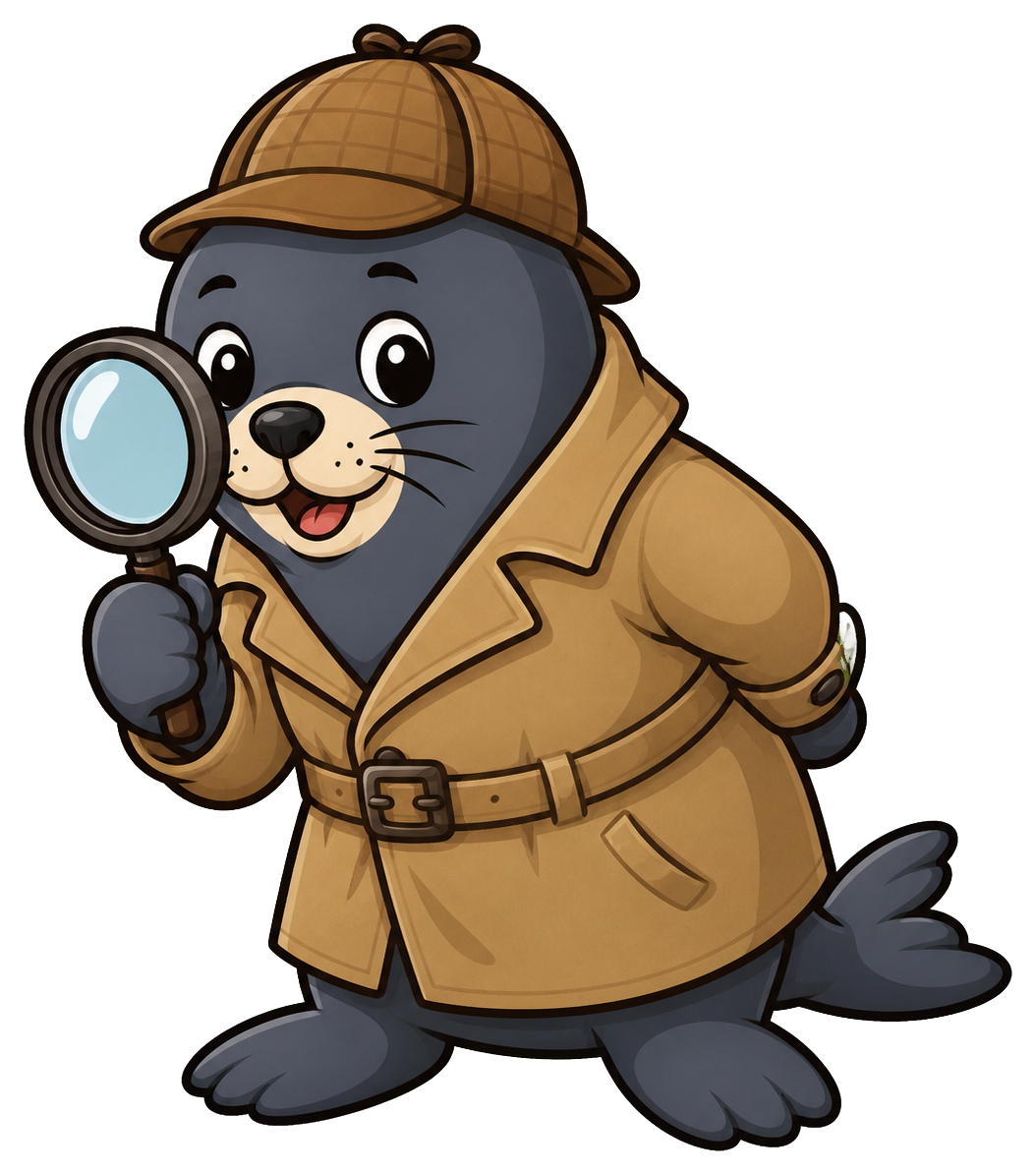 Preview for Detective Seal Sticker Graphic