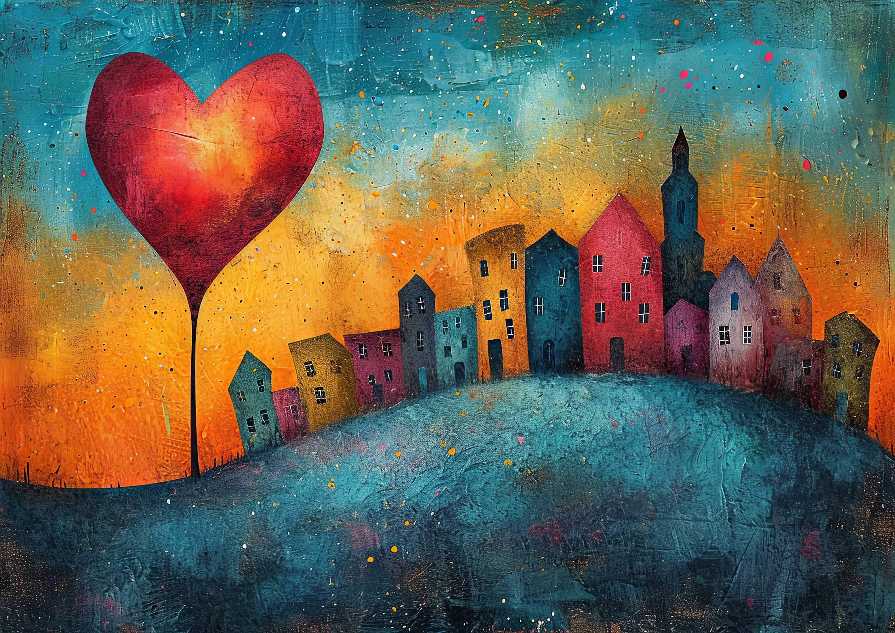 Preview for Heart-shaped-skyline-art-love-background-114a6