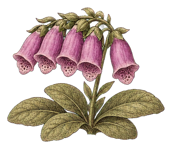 Preview for Purple Foxglove Botanical Sticker
