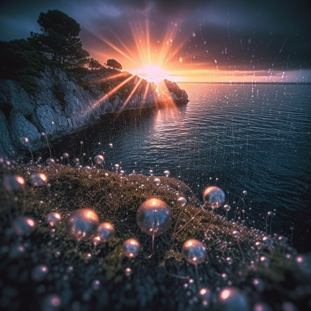 Preview for Serene-coastal-landscape-at-sunset-ai-images-background-440ac