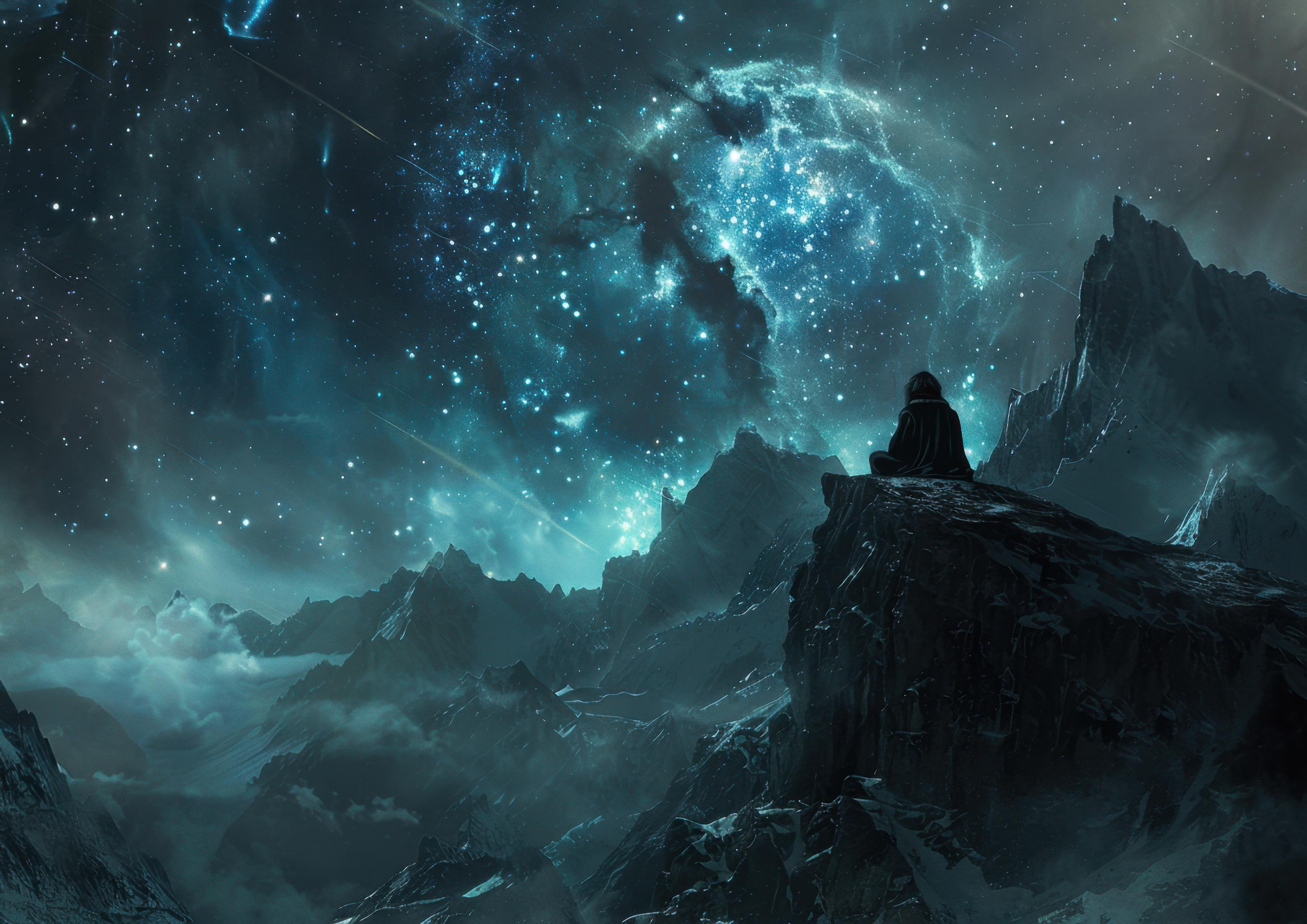 Preview for Galactic-contemplation-mountain-peak-astrophotography-photo-back-cd6ef