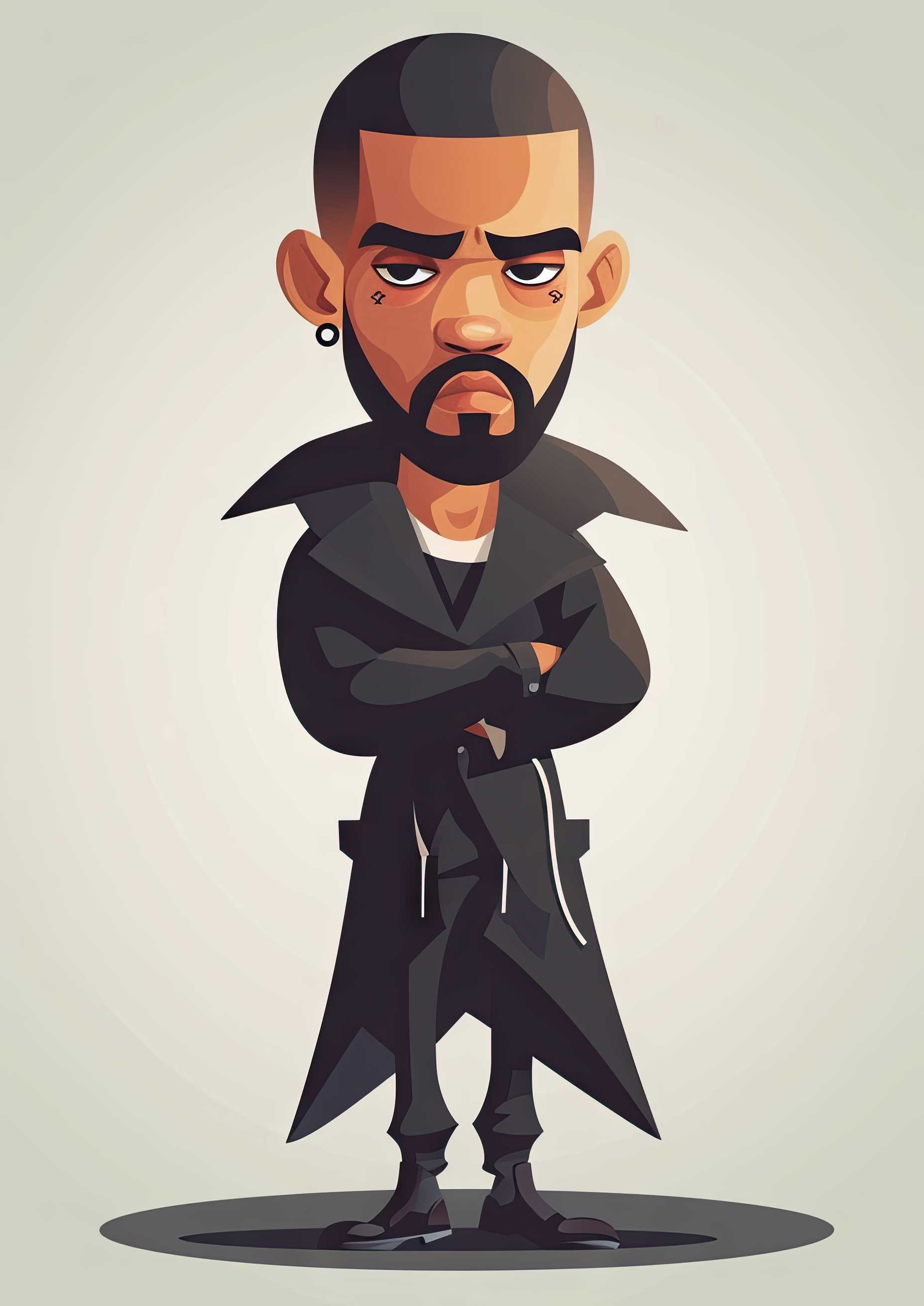 Preview for Cartoon-drake-illustration-celebrities-background-63536