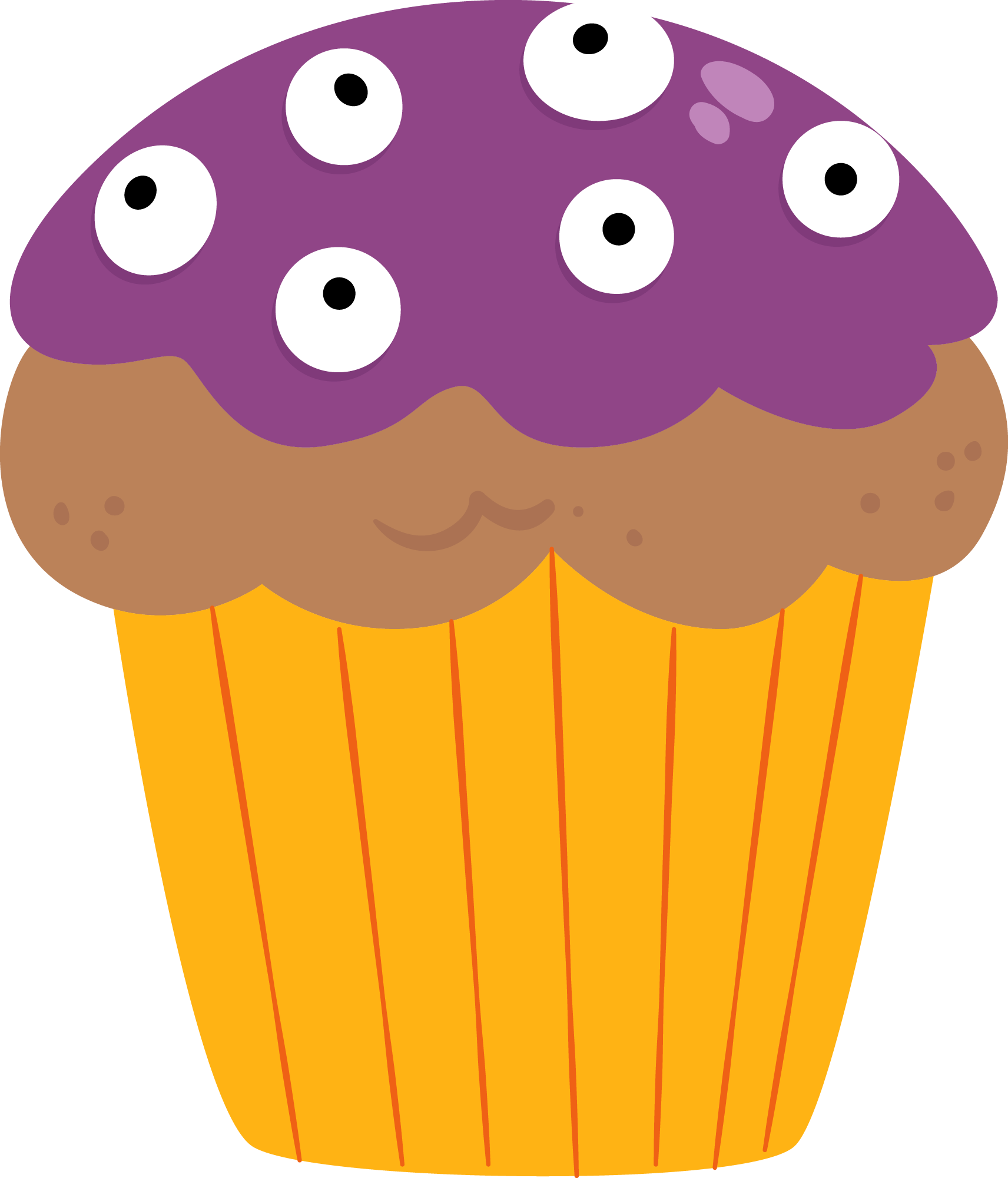 Preview for Cartoon-cupcake-eyes-halloween-candy-sticker-ac7e1