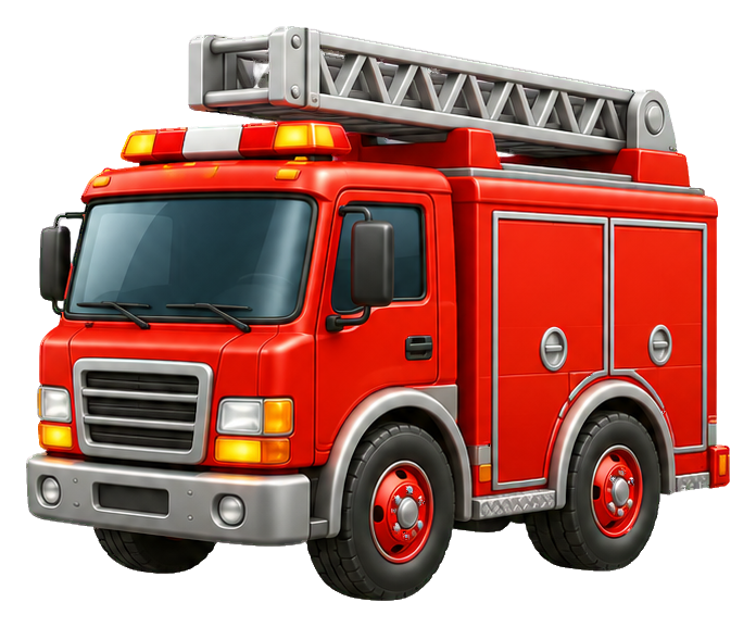 Preview for 3d Tiny Vehicles Fire Truck