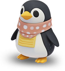 Preview for Cute-penguin-3d-character-sticker-7101f