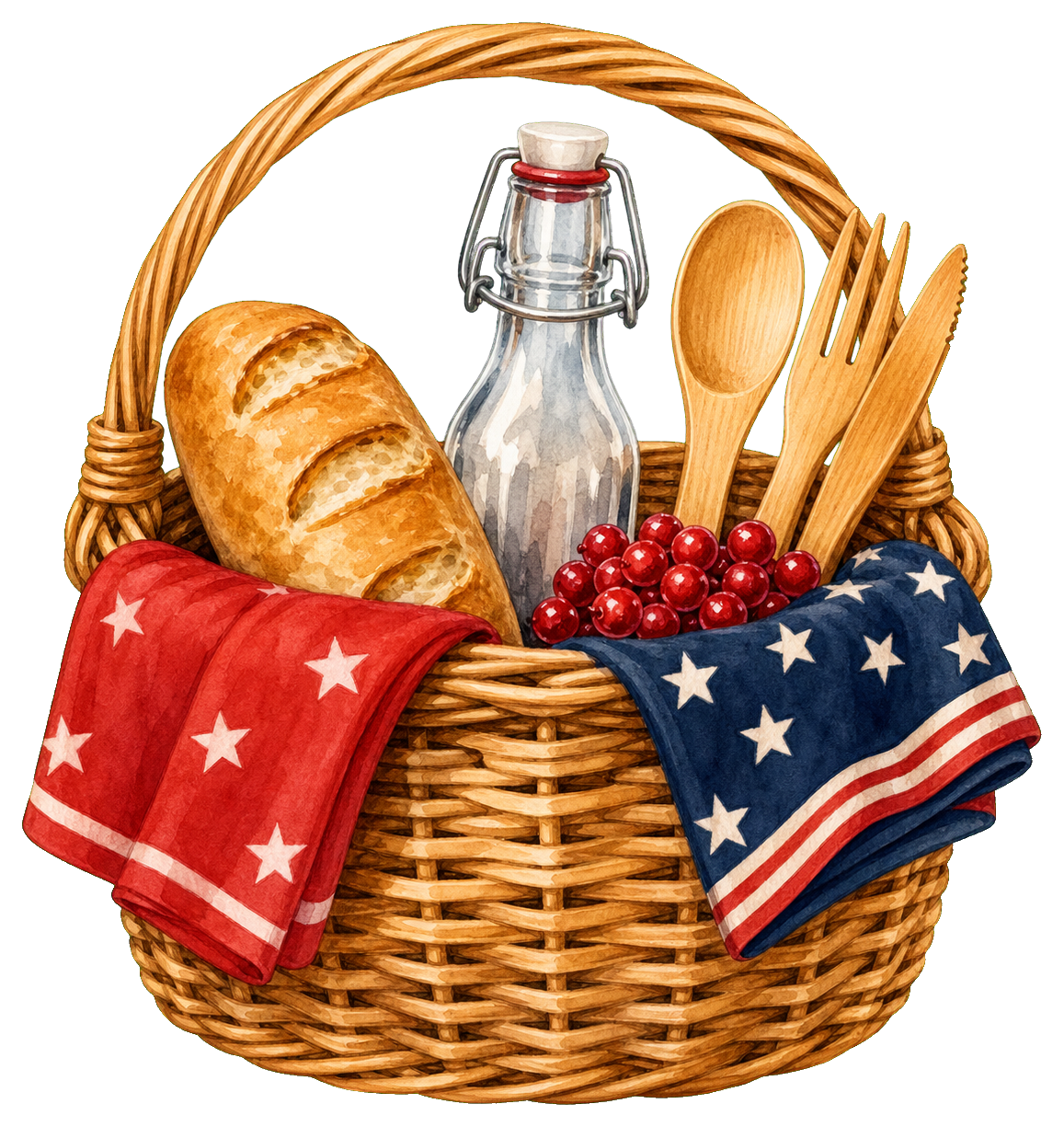 Preview for Picnic Basket 4th Of July Sticker
