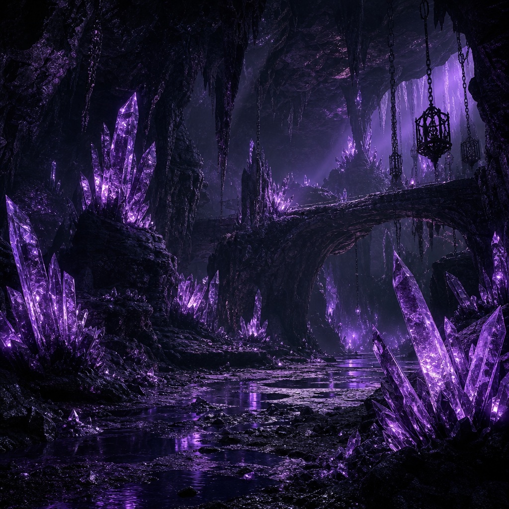 Preview for Mystical Crystal Cave Background