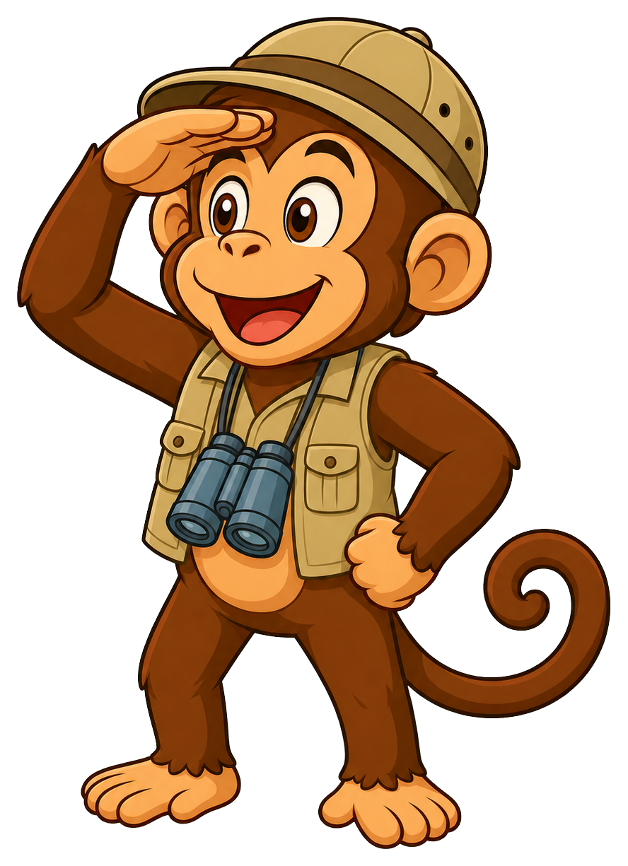 Preview for Explorer Monkey Sticker