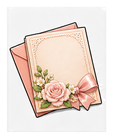 Preview for Blank Invitation Card Sticker