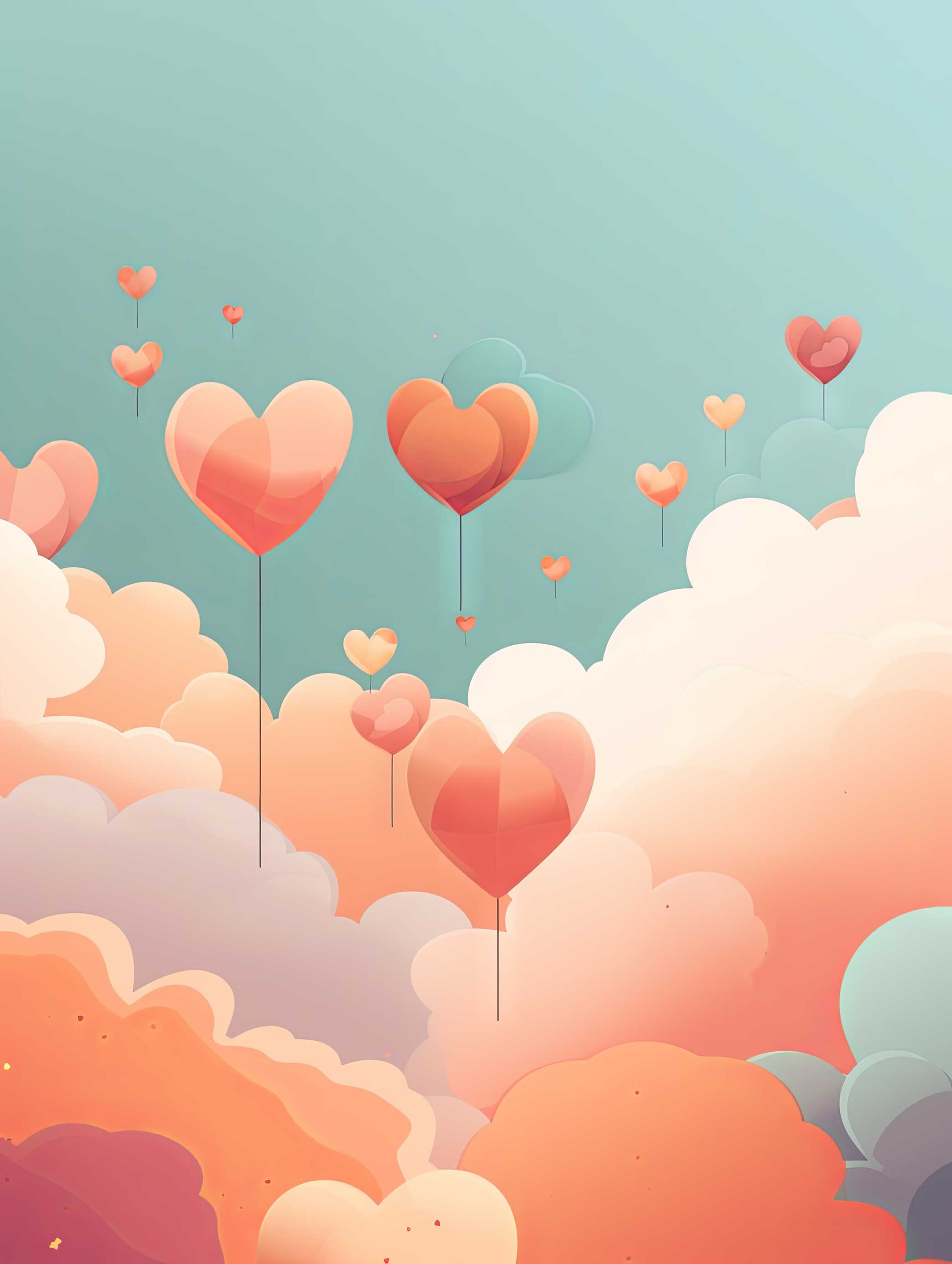 Preview for Heart-balloons-among-clouds-love-background-59ad1