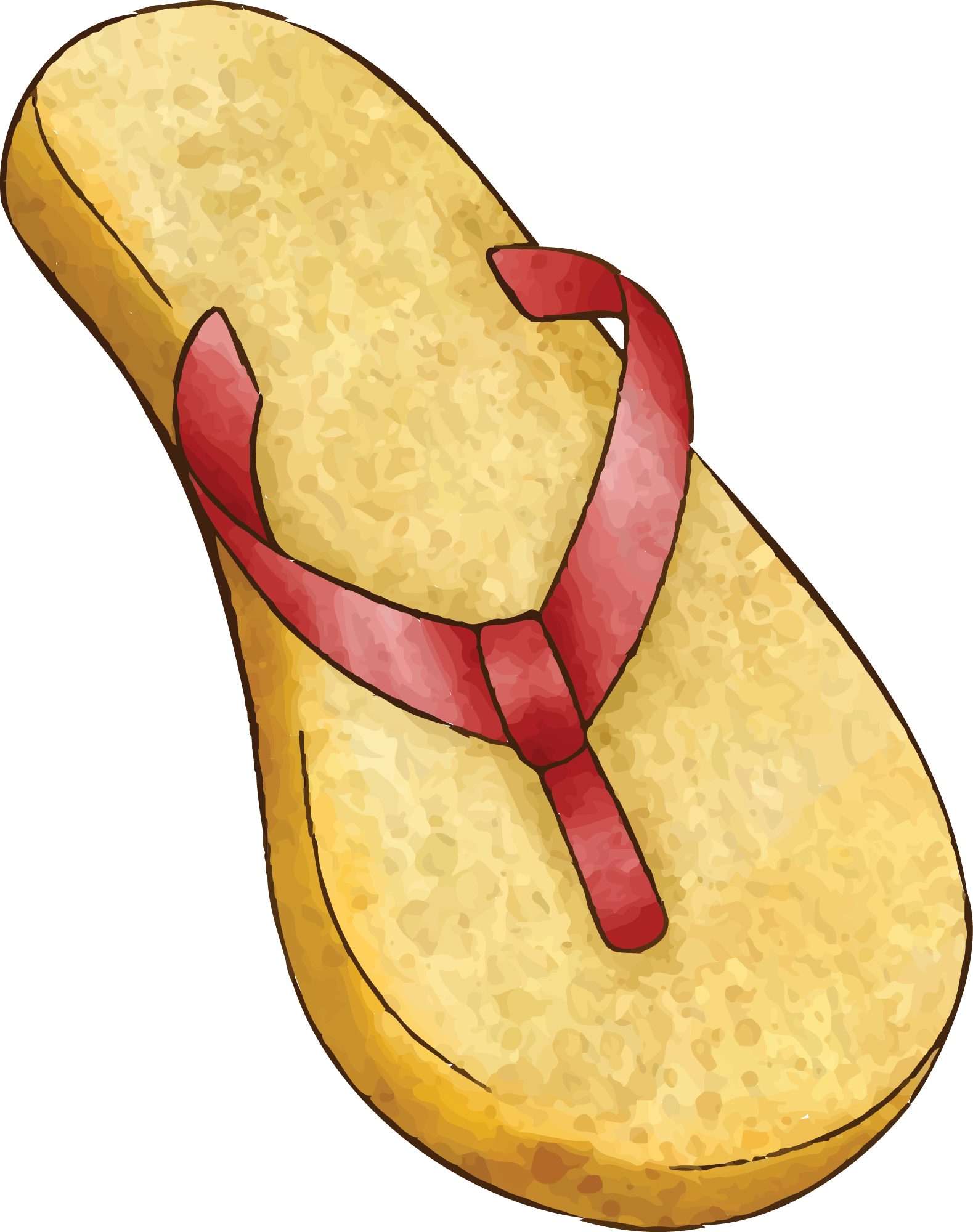 Preview for Yellow-flip-flop-summer-watercolor-sticker-2dfa4