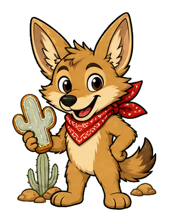 Preview for Desert Bandana Coyote Sticker