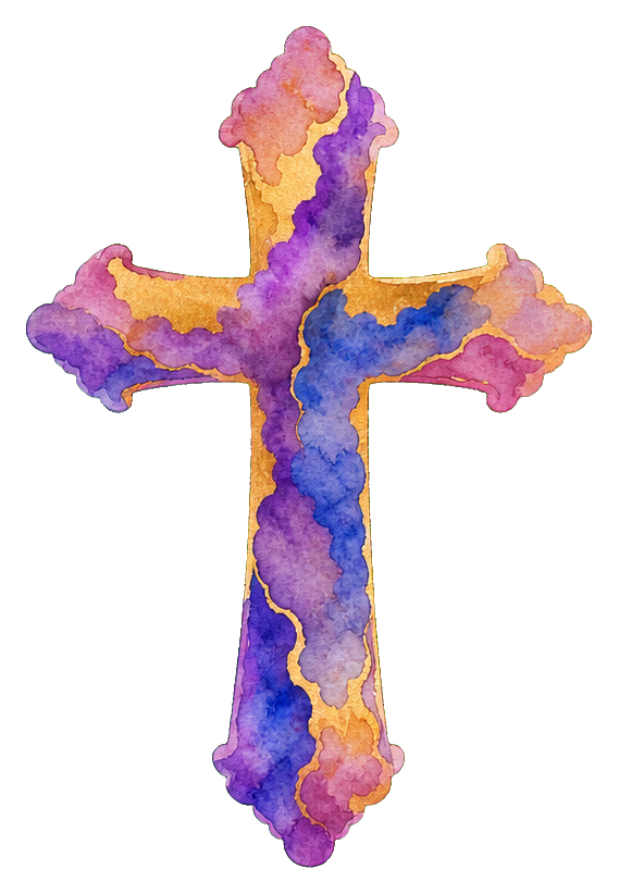 Preview for Watercolor Cross Sticker