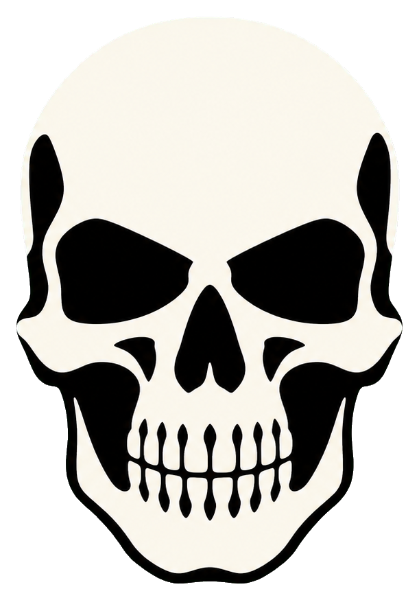 Preview for Stencil Skull Sticker