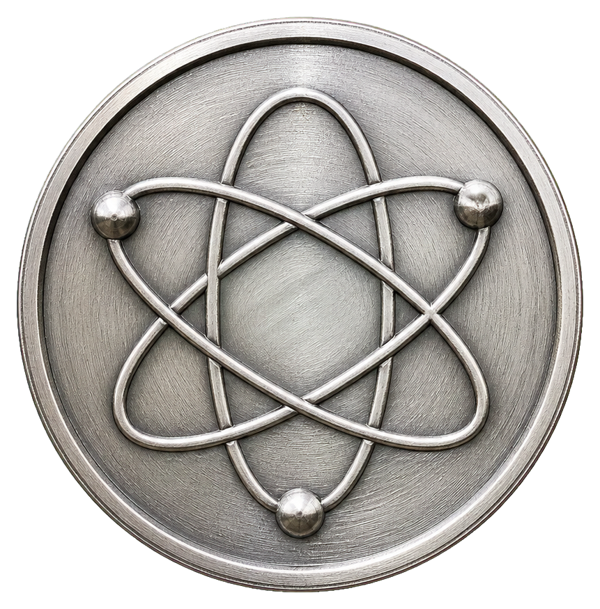 Preview for Atomic Orbit Midcentury Coin Sticker