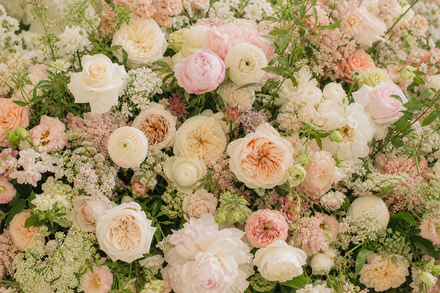 Preview for Ivory Blush Wildflower Wedding Background