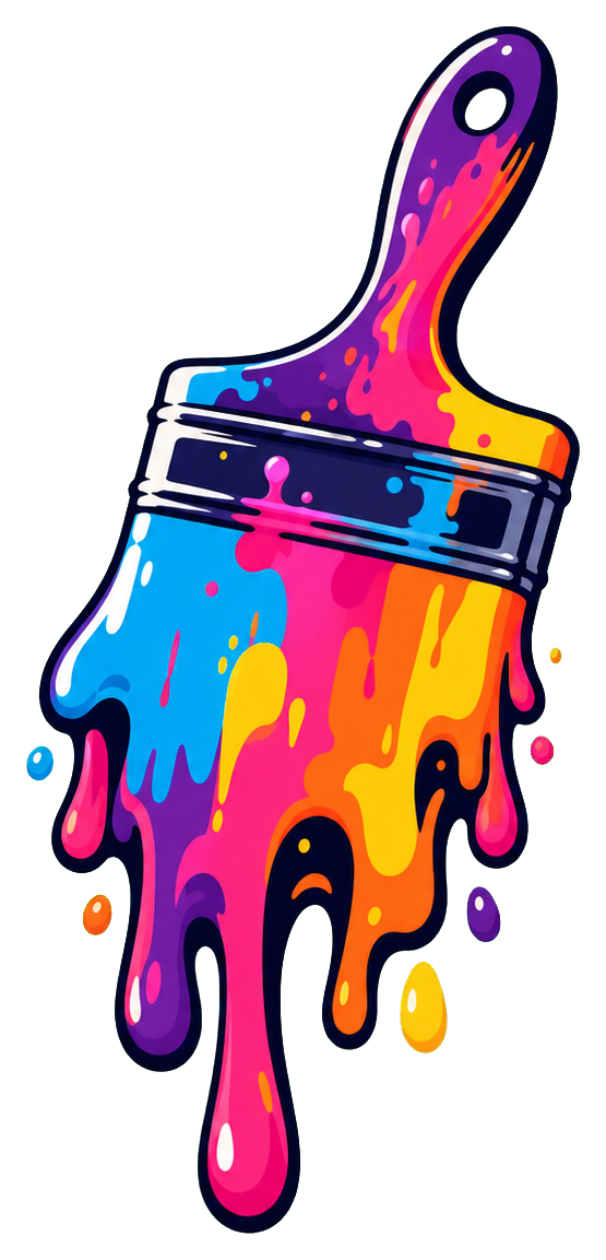 Preview for Paintbrush Drip Sticker