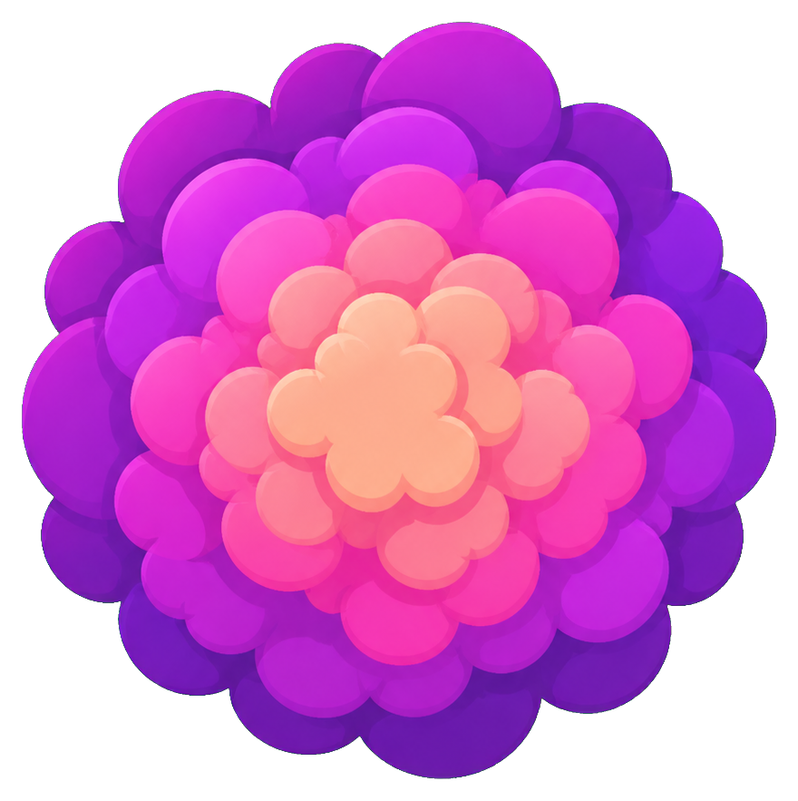 Preview for Violet Candy Burst Cloud Sticker