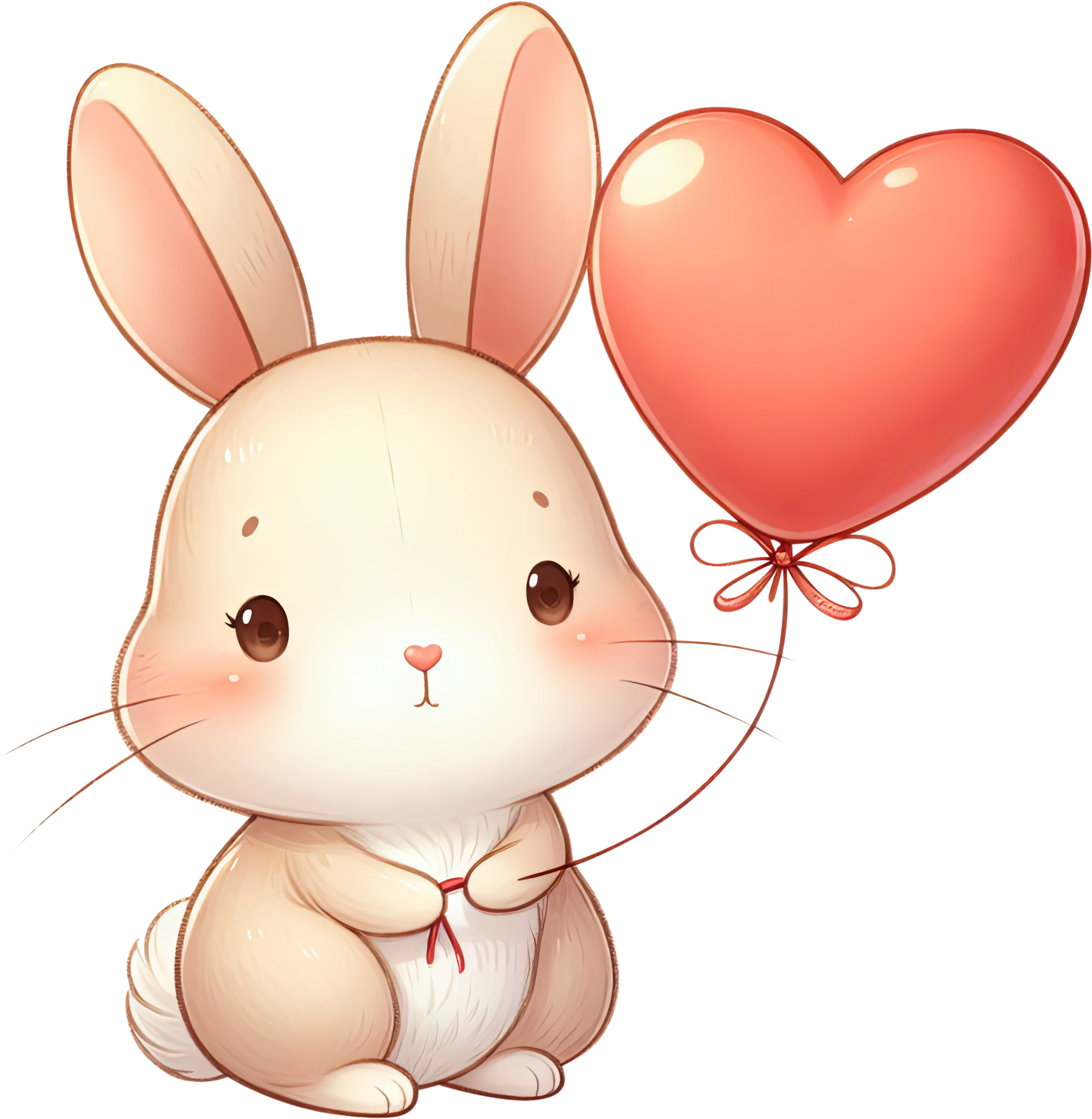 Preview for Bunny-heart-balloon-illustration-love-characters-sticker-a3b64
